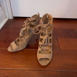 Brown stiletto heels